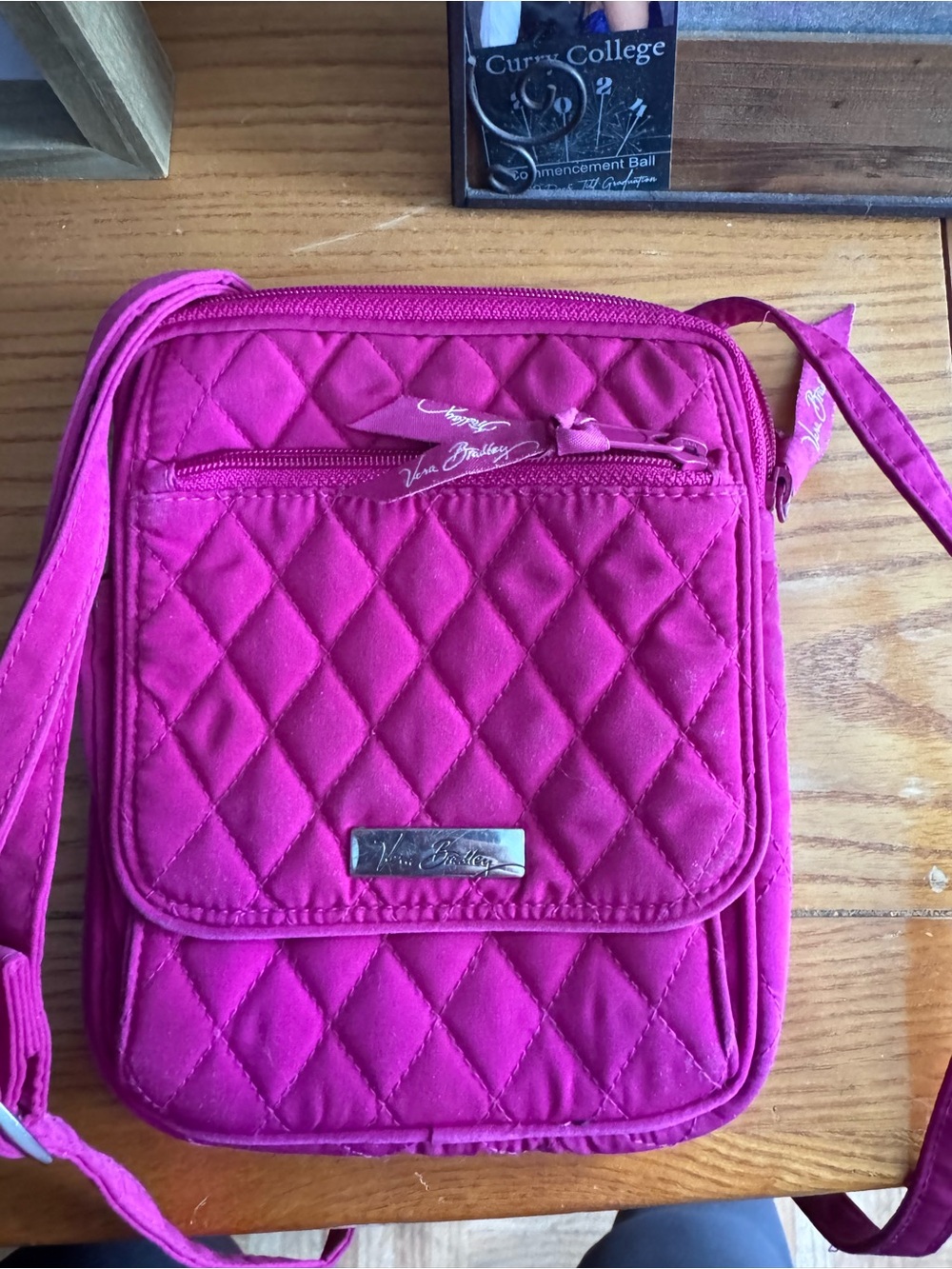 Vera Bradley Magenta Quilted Crossbody Bag